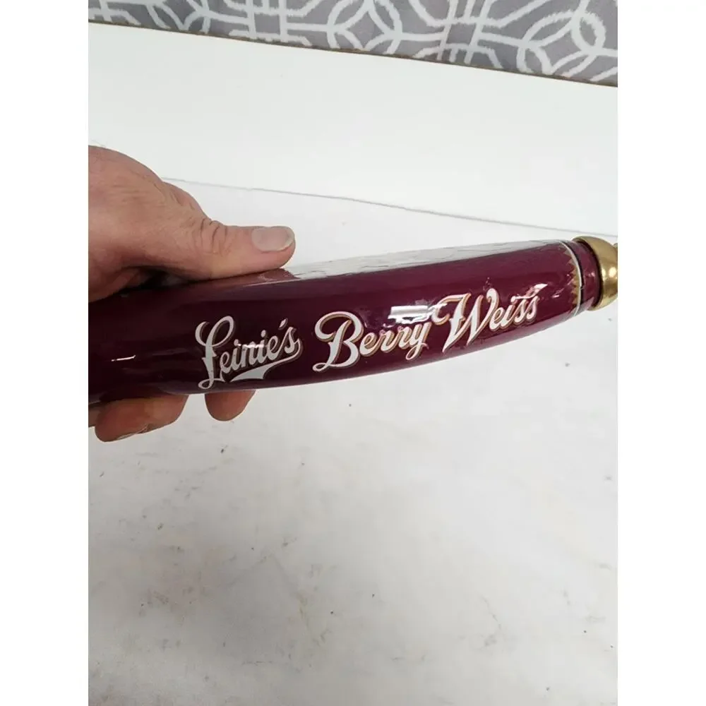 Leinenkugels Leinie's Berry Weiss Beer Tap Handle 13 Inch Tall Wood Canoe Berry